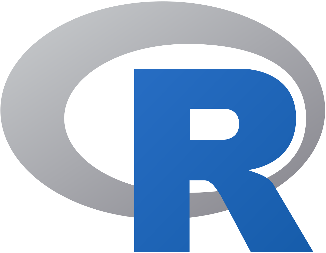 R 로고
